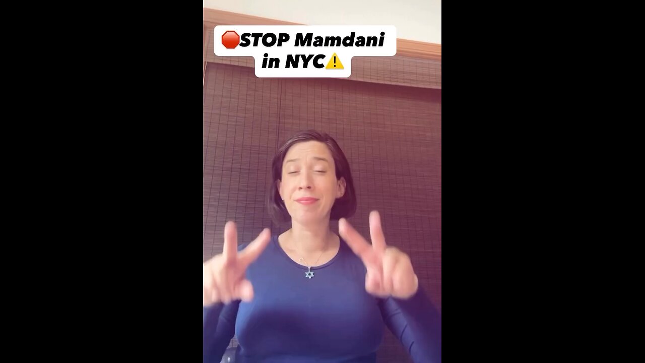ASL only - Deaf Jew calls us out to stop Mamdani