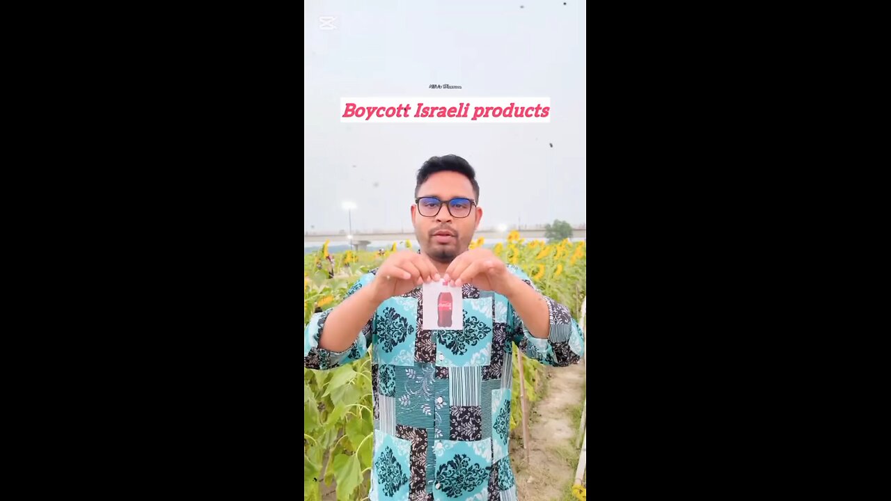 All products boycott of Israel.
