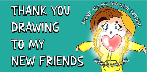 DRAWING & COLORING IN PHOTOSHOP - Thank You 200 New Instagram Friends!