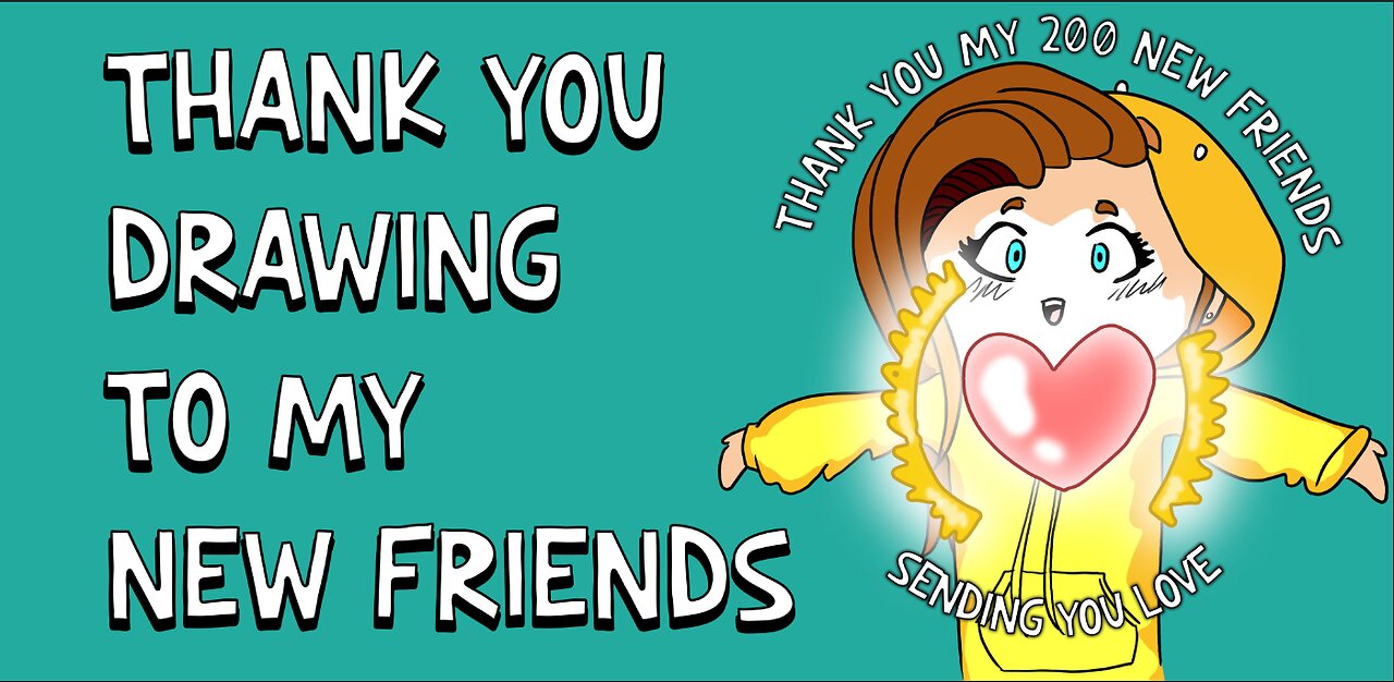 DRAWING & COLORING IN PHOTOSHOP - Thank You 200 New Instagram Friends!