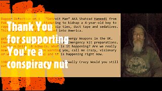 Shahzad Hameedi-sexual assault charges in America and Canada, Energy Weapons in UK, Glowing Corn