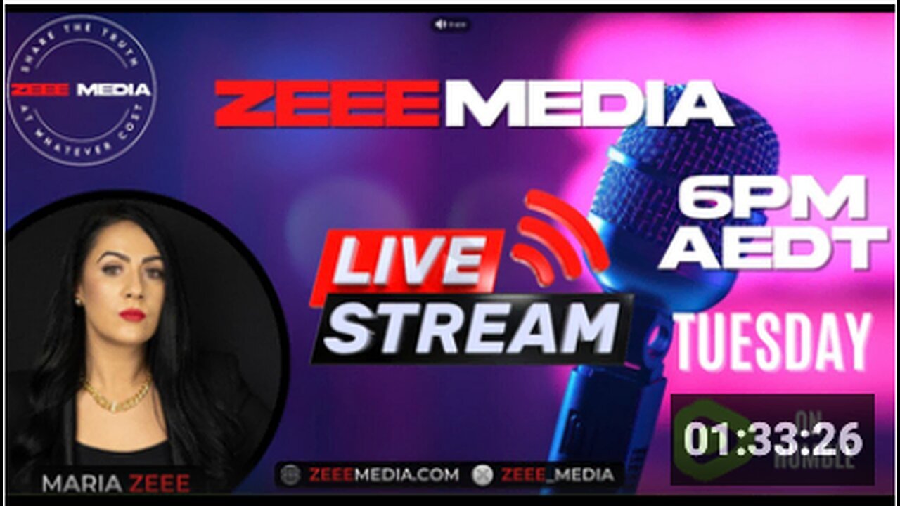 "Maria Zeee Live: Health Professionals Replaced by Drones & AI World Takeover @ 6PM"
