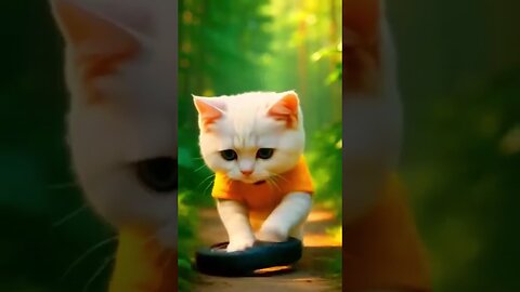 Funny Ai animated cat video.