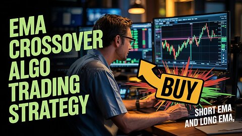 EMA Crossover Algo Trading Strategy | Short & Long EMA | Python Code Using Pandas & TA | Deployment