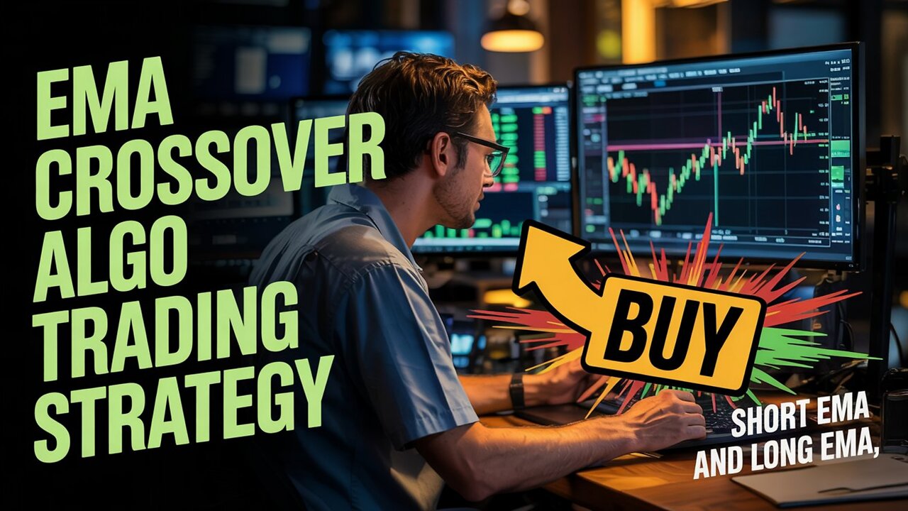 EMA Crossover Algo Trading Strategy | Short & Long EMA | Python Code Using Pandas & TA | Deployment