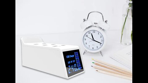 6-port QC 3.0 Fast Charge Station with Digital Display