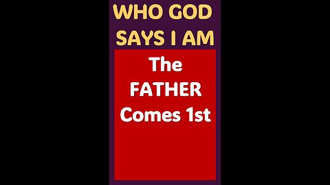 THE FATHER COMES FIRST #wordofgod #Jesus #speak #God #strong #first #spirituality #power #fit