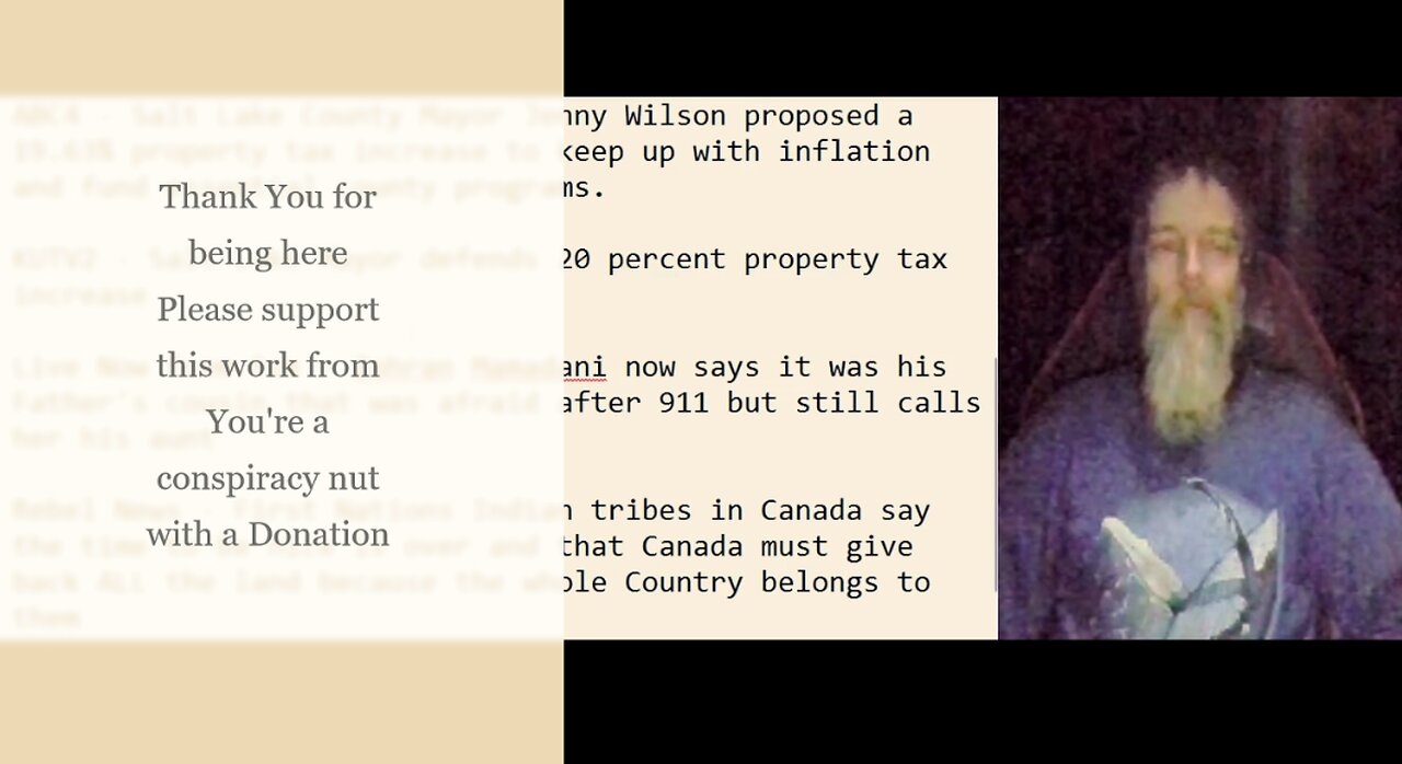 Salt Lake County Property Taxes going up, Mamdani the storyteller, First Nations want Canada back