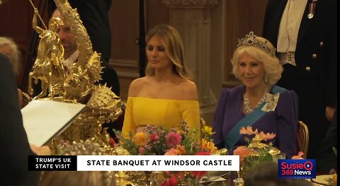 President Trump & First Lady Attend State Dinner Hosted by King Charles