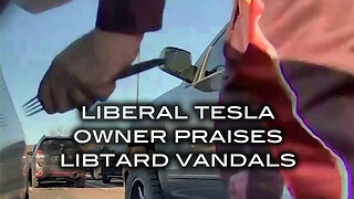 Liberal Tesla Owner Praises Libtard Vandals