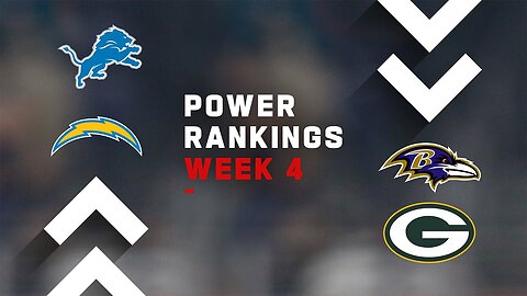 Week 4 NFL Power Rankings: Lions and Chargers vault into top five