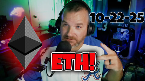 ETH slides south!! YIKES!! Update clip 10-22-25