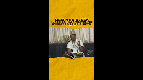 @memphisbleek I used to hate traveling overseas to do shows