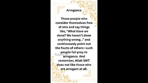 Arrogance #islamicstatus #islam #islamic #life #muslim