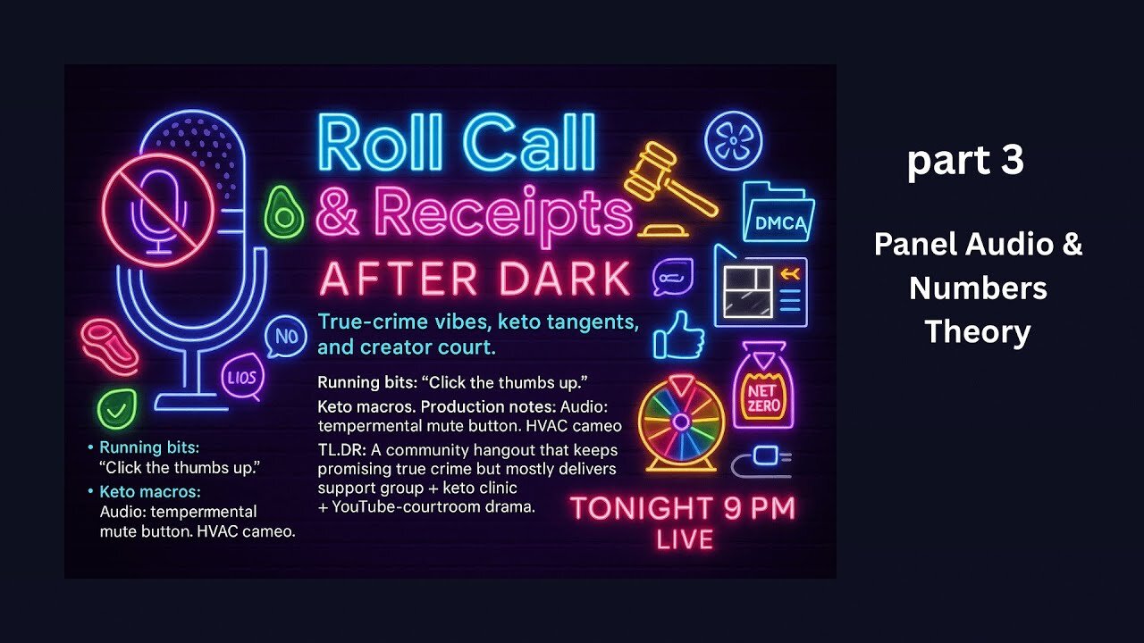 Roll Call part 3 - Panel Audio & Numbers Theory