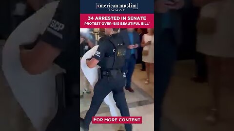 34 arrested in Senate protest over 'BIG BEAUTIFUL BILL'.