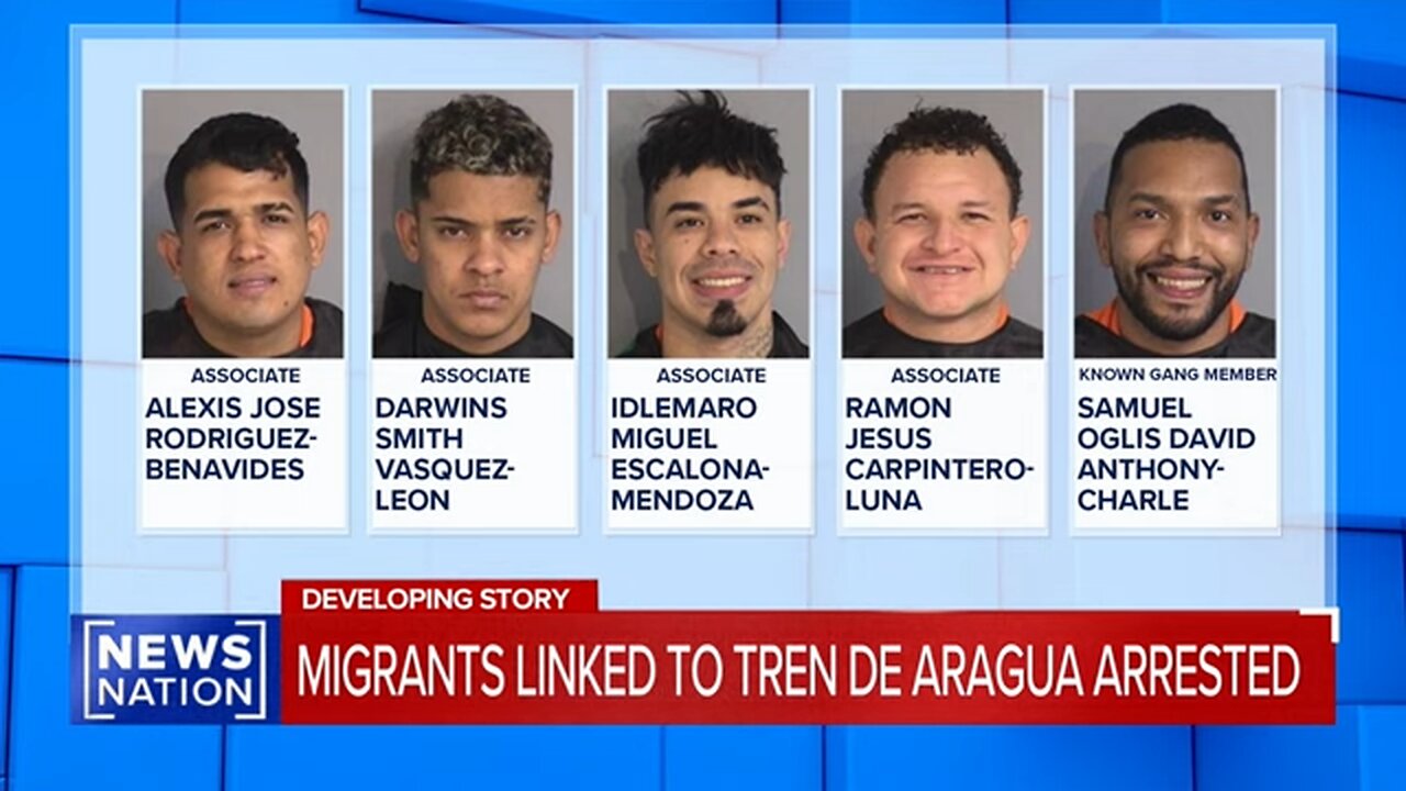 5 migrants linked to Tren de Aragua arrested in Florida