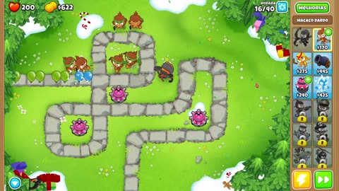 Bloons TD 6 Ape Field Easy Round 16
