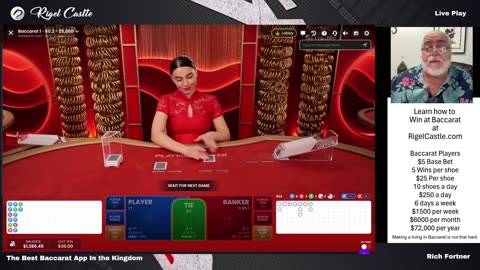 Win Playing Baccarat with Rigel Castle, download the App at RigelCastle.com. Making money