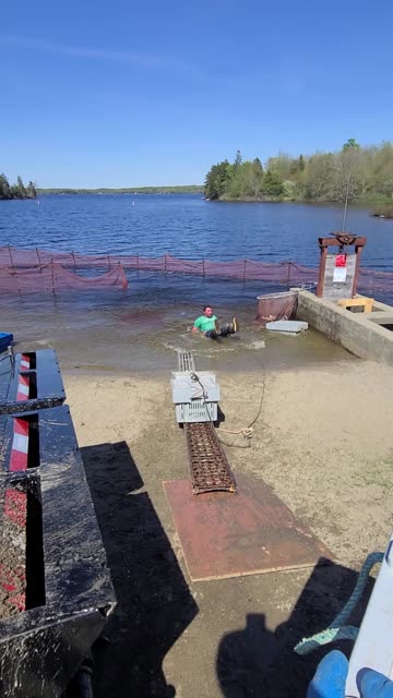 Rope Snaps and Man Takes a Dip