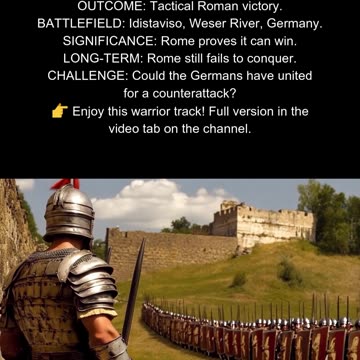 Germanic Tribes vs. Rome 16 AD Battle of Idistaviso #RomanRevenge