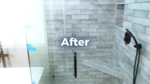 Bathroom Glow Up Before and After Bathoom Transformation