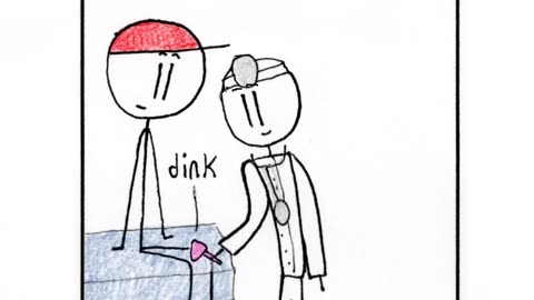 Sticky Shorts: Reflex Test (Stick-y Humor Comic Video)