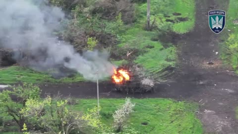 💥 A series of strikes on Russian armored vehicles and artillery from the 414th