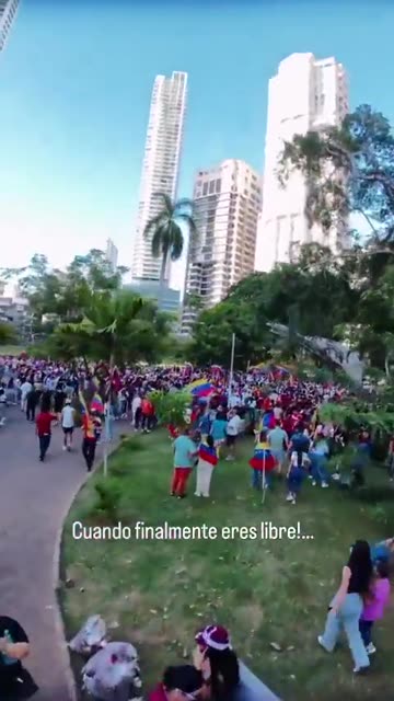 Thousands of Venezuelans gather in Panama to celebrate Maduro’s capture