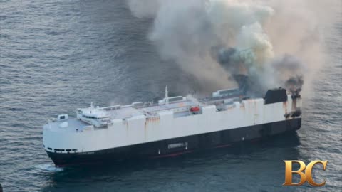 Cargo ship carrying 3,000 new vehicles sinks off Alaska weeks after catching fire