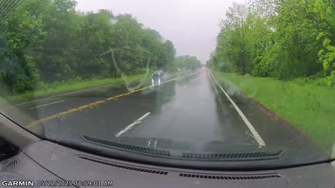 Truck Hits Street Light