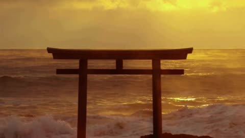 Gateway to the Setting Sun 🌅⛩️ | Sounds of Nature