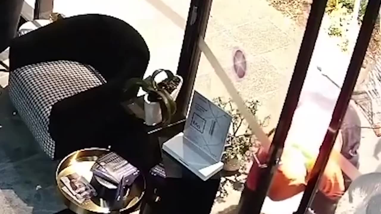 An arsonist set himself and a salon in Burwood, Sydney on fire