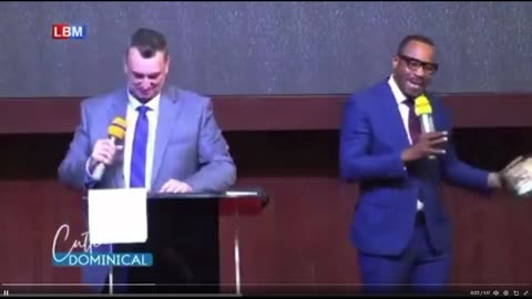 Alleged shooter Vance Boelter, giving a sermon in the DRC about two years ago.