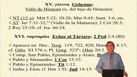 Gehenna y Tártaro / Voces bíblicas originales