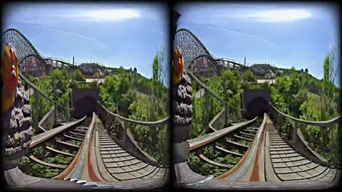 Mammut 3D - An Intense Epic Roller Coaster VR Experience 🤪 first row POV Tripsdrill VR180