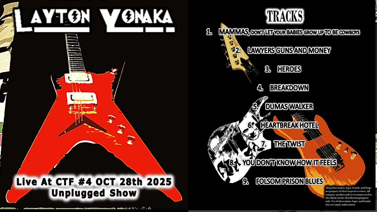 Rock Dojo Presents TLYB Live at CTF #4 OCT 28th 2025 Unplugged (Full Show)