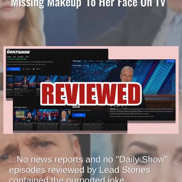 Fact Check: Jon Stewart Did NOT Joke About Karoline Leavitt's Brain 'Missing Makeup' On Live TV