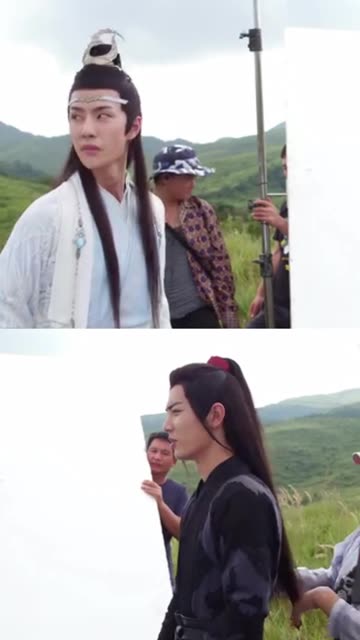Baifeng Mountain Iconic Scene BTS — Lan Wangji & Wei Wuxian Feel So Natural 🥹