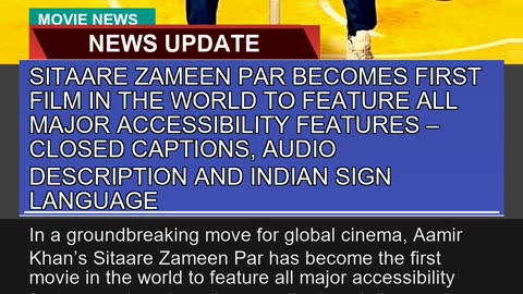 Sitaare Zameen Par Becomes First Film in the World