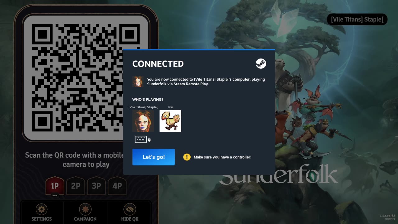 Sunderfolk with friends