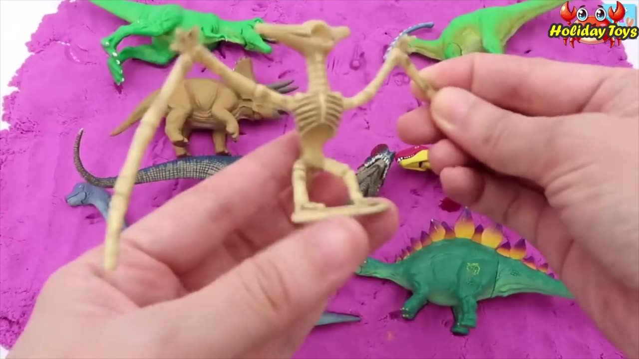 Brachiosaurus Eat All Leaves from Coconut Trees on the Beach