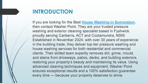 Best House Washing in Symonston