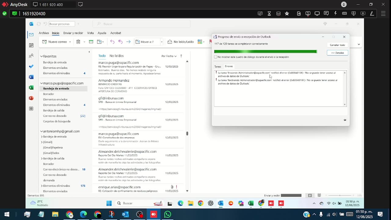 Error de red y microsoft limit