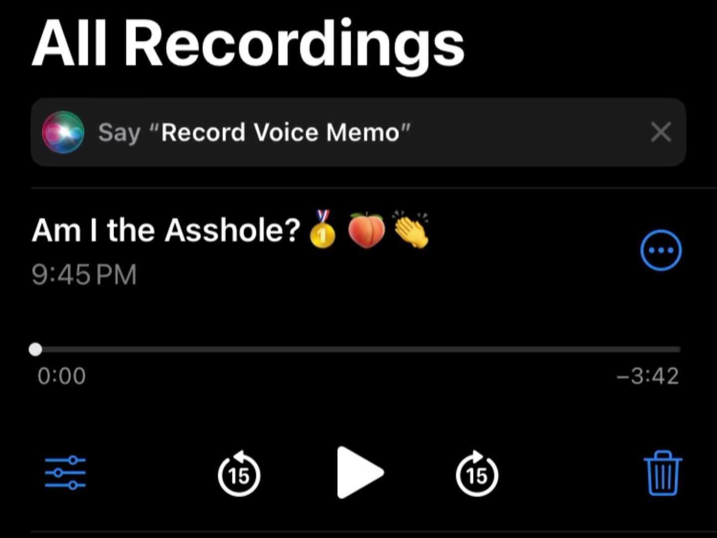 “Am I The Asshole?” Acapella