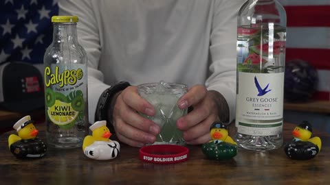Francis Connors - Grey Goose Watermelon Basil Vodka & Calypso Kiwi Lemonade
