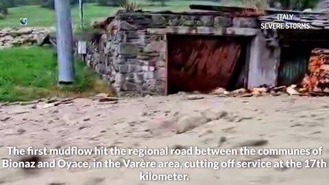 De violents orages en Italie provoquent des coulées de boue et des inondations