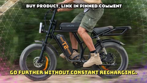 URLIFE T2 Electric Bike 250W Motor 48V 15.6Ah Battery 20-inch All-Terrain Fat Tire Electric Bike