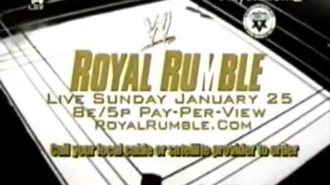 WWE Royal Rumble 2004 TV Commercial Promo