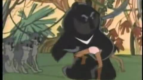Baloo spanks Maugli (Jungle Book)